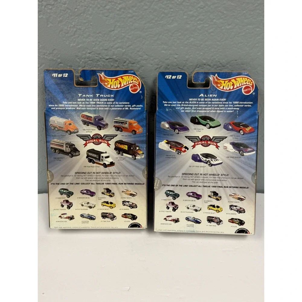 Hot Wheels Last Run Bent Cards‎ Still Sealed Lot Of 2